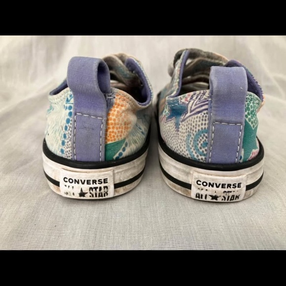 Toddler size 7 Converse Kids' Multicolor All Star Shoes - Picture 5 of 10